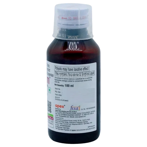 clear uti sugar free oral suspension 100 ml